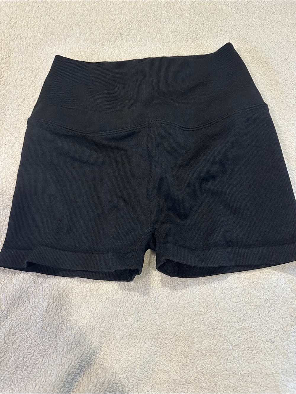 NWOT- Pink - High-Rise Black Women's Stretch Knit Shorts XS /S
